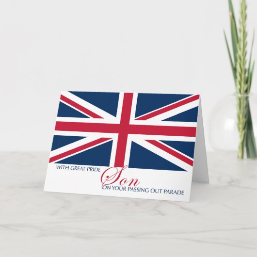 Carte Le Fils Parade Union Jack Drapeau Sentimental (Devant)
