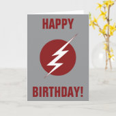 Carte Le Flash | Logo du boulon éclair (Fleur jaune)