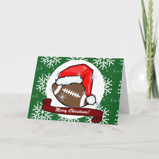 Carte - le football décoratif de Père Noël (Devant)