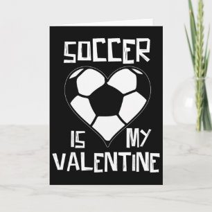 Carte Le football est ma Saint-Valentin