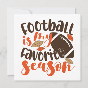 Carte Le football est ma saison préférée