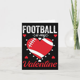 Carte Le football est mon cœur de la Saint-Valentin Ba 