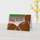 Carte Le football - manière d'aller ! Congrats ! (Fleur jaune)