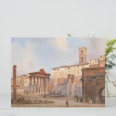 Carte Le Forum romain antique (par Ippolito Caffi) (Debout devant)