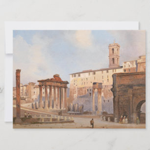 Carte Le Forum romain antique (par Ippolito Caffi)
