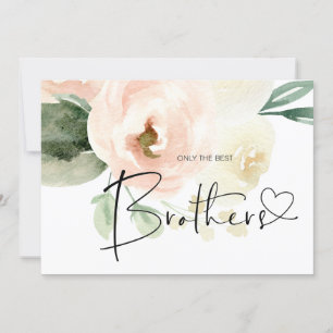 Carte Le frère de la grossesse New Baby Pink Floral