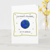 Carte Le frisbee final est mon monde (Fleur jaune)