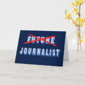 Carte Le futur journaliste n'est plus (Fleur jaune)
