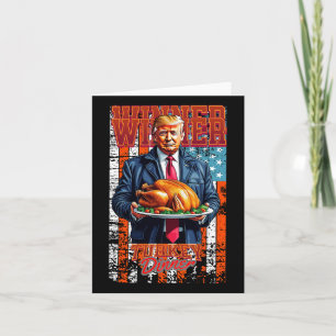 Carte Le gagnant du dîner turc Thanksgiving Trump
