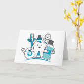 Carte Le gang des dents propres (Fleur jaune)