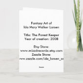 Carte Le gardien des forêts (Dos)