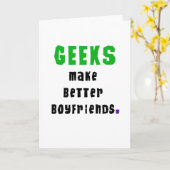 Carte Le geeks fait de meilleurs amis (Fleur jaune)