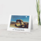 Carte "Le gitan de sommeil" par Henri Rousseau (Dos)