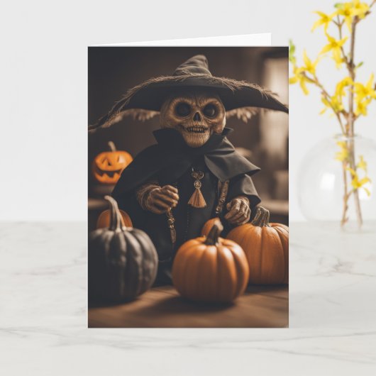 Carte Le Gnome Citrouille (Fleur jaune)