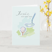 Carte Le golf de 2612 pastels obtiennent bien (Fleur jaune)
