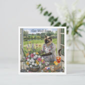 Carte Le golf se porte bien bientôt avec golf boule et f (Debout devant)