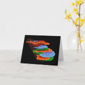 Carte Le golf sur les champignons de plateau (Fleur jaune)