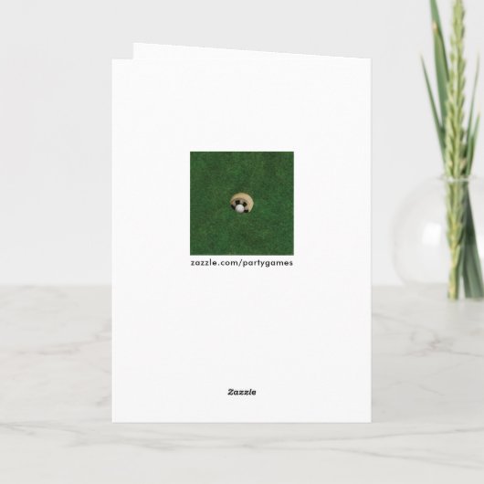 Carte Le golf va bien bientôt (Dos)