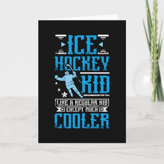 Carte Le gosse de hockey sur glace (Devant)