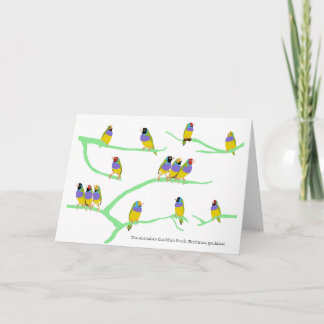 Carte Le Gouldian Finch (Erythrura gouldiae)