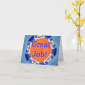 Carte Le grand travail ! (Fleur jaune)