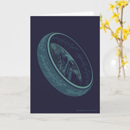 Carte LE graphique ONE RING™ GOLLUM™ (Fleur jaune)