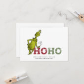 Carte Le Grinch | Ho Ho Ho (Devant/Arrière en situation)