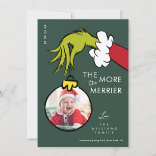 Carte Le Grinch Plus on est de fous, plus on rit Nouveau