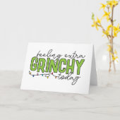 Carte Le Grinch | Sentiment particulièrement grincheux a (Fleur jaune)
