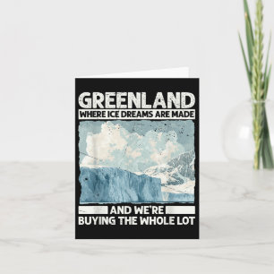 Carte Le Groenland Avec Des Rêves De Glace Pour Drôle Tr