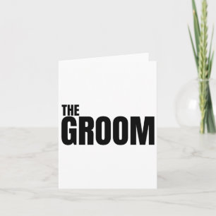 Carte Le Groom Est Mens Mariage Fiançailles Est Bachelor