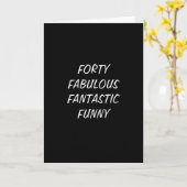 Carte LE GROUPE ACCEPTE 40e COMPLÉMENTS (Fleur jaune)