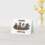 CARTE *LE GROUPE DIT* JEUX ANNIVERSAIRE **BOSS** (Fleur jaune)