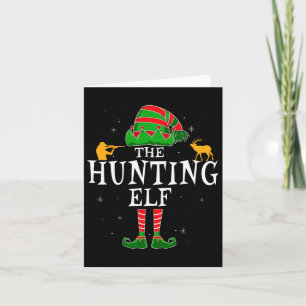 Carte Le Groupe Elf Chasse Correspondant Famille Noël Hu
