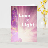 Carte Le guérisseur d'amour de *~* rayonne la main (Fleur jaune)