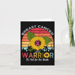 Carte Le guerrier du cancer du sein n'est pas pour les f