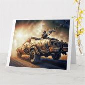 Carte Le guerrier El Camino dans l'Apocalypse (Fleur jaune)