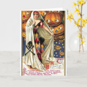 Carte Le Halloween magique (Fleur jaune)