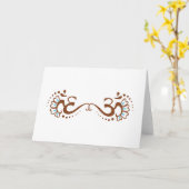 Carte Le henné OM doublent (Fleur jaune)