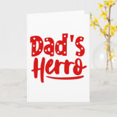 Carte Le Herro de Papa (Fleur jaune)