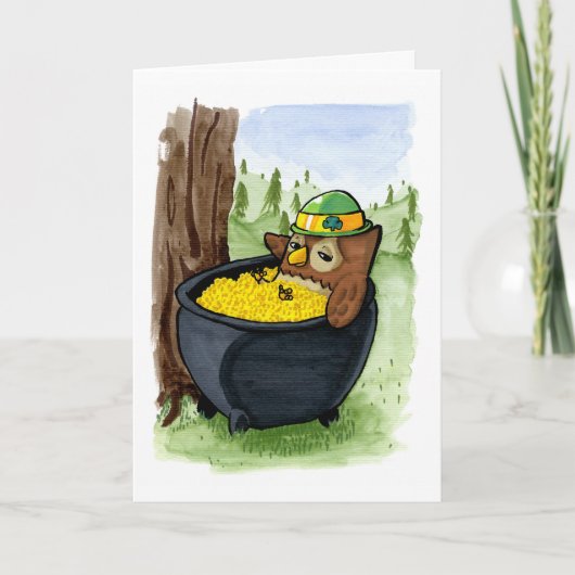 Carte Le hibou de St Patrick (Devant)
