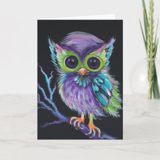 Carte Le hibou soit votre ami (Devant)
