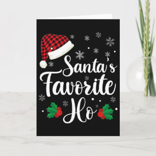 Carte Le Ho préféré du Père Noël Noël naughty Christmas 