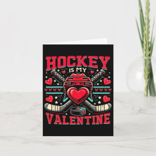 Carte Le hockey est ma Saint Valentin de hockey