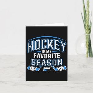 Carte Le Hockey Est Ma Saison Préférée Drôle Jeu De Hock
