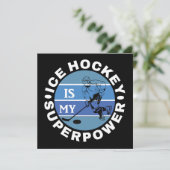 Carte Le hockey sur glace est ma superpuissance (Debout devant)