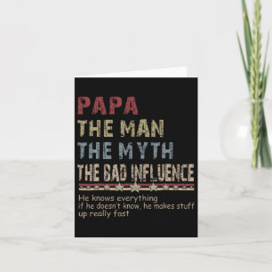 Carte Le Homme Le Mythe Le Mauvais Influence Chemise Pèr