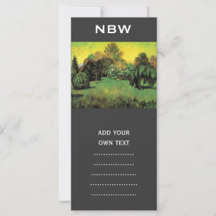 Carte Le jardin des poètes par Vincent van Gogh.