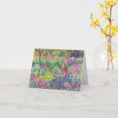 Carte Le jardin d'iris au cool de Giverny Claude Monet, (Fleur jaune)