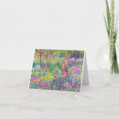 Carte Le jardin d'iris au cool de Giverny Claude Monet, (Dos)